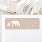 Mama Baby Polar Beer Roze Baby shower Etiket (Insitu)