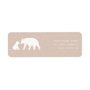 Mama Baby Polar Beer Roze Baby shower Etiket