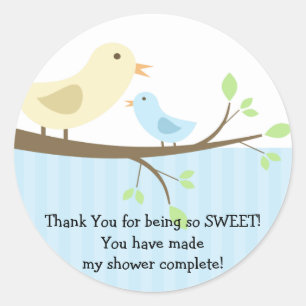 Mama & Baby Vogel Baby shower Sticker