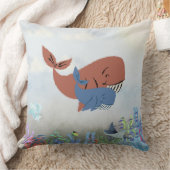 Mama & Baby Whale Throw Pillow  Kussen (Deken)