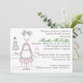 Mama Bakes - Kitchen Bridal Shower - Uitnodiging (Staand voorkant)