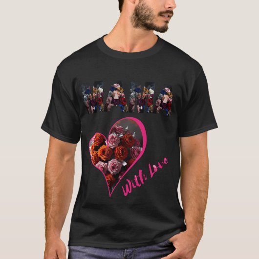 Mama Basic Donkere T-Shirt (Voorkant)