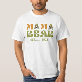 Mama Bear Heartwarming Illustration T-shirt