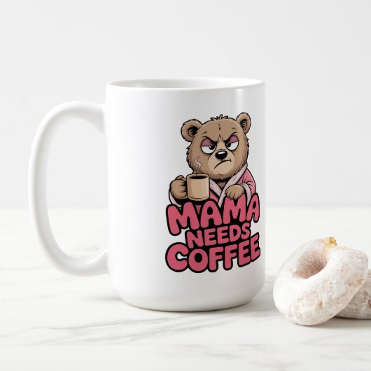 Mama Bear Koffie Koffiemok (Met donut)