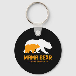 Mama Bear LEUKEMIA Awareness For Women Men Sleutelhanger