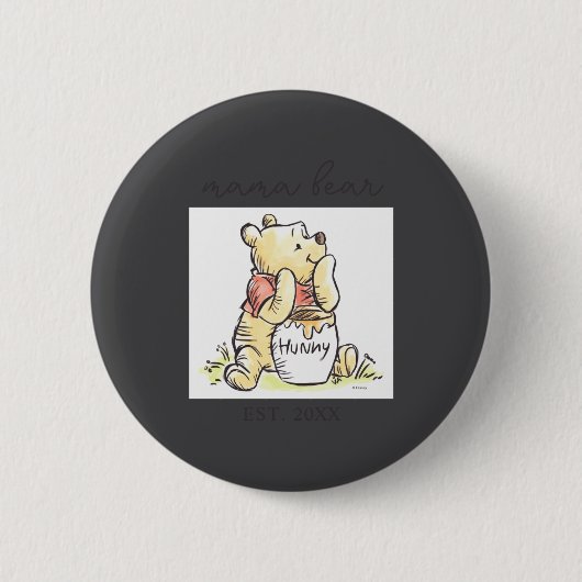 Mama Bear New Mom Ronde Button 5,7 Cm (Voorkant)