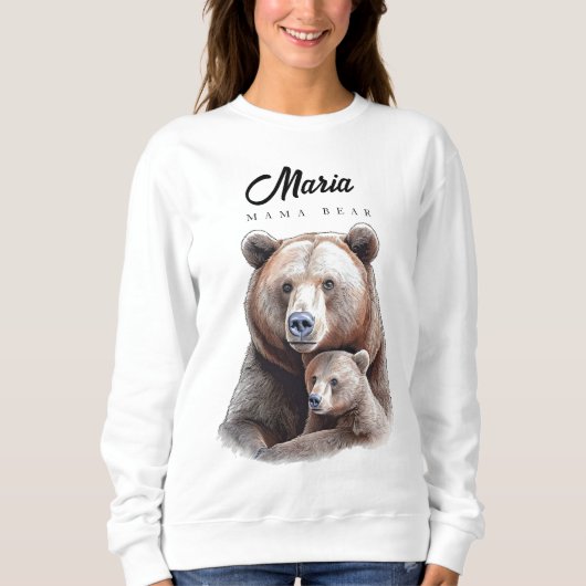 Mama Bear Personalized Trui (Voorkant)