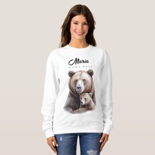 Mama Bear Personalized  Trui (Voorkant volledig)
