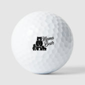 Mama Bear with Cubs Cute Family Bear Golfballen (Voorkant)