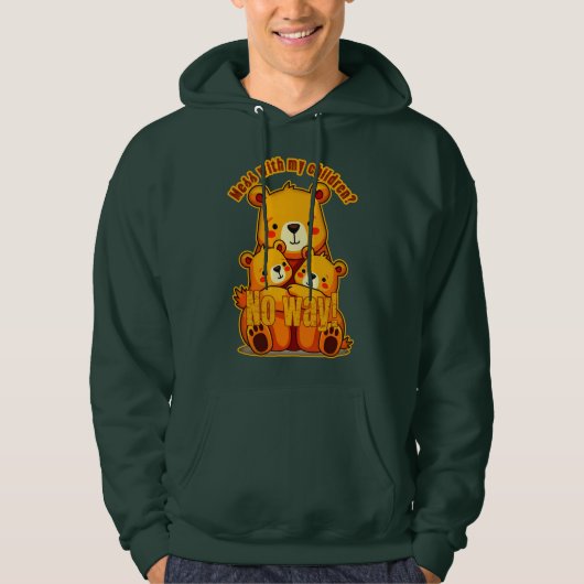 Mama Bear with My Cubs – Cute Family Bear Art Hoodie (Voorkant)