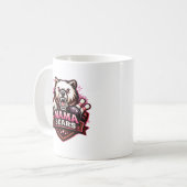 Mama Bears Dames Bowling Team Logo Koffiemok (Voorkant links)