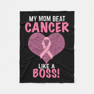 Mama Beat Borstkanker - Survivor Awareness Fleece Deken