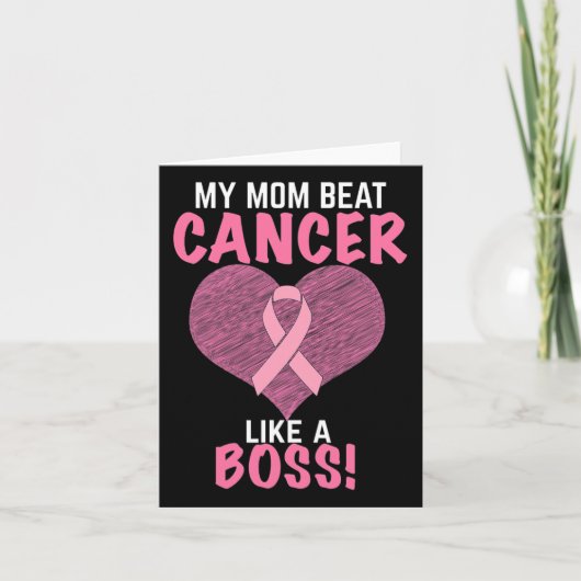Mama Beat Borstkanker - Survivor Awareness Kaart (Voorkant)