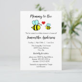 Mama Bee - 3x5 baby shower uitnodiging (Staand voorkant)