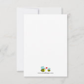 Mama Bee - 3x5 baby shower uitnodiging (Achterkant)