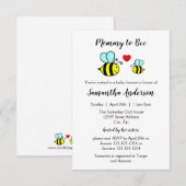 Mama Bee - 3x5 baby shower uitnodiging (Voorkant / Achterkant)