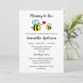 Mama Bee - Baby Shower Uitnodiging (Staand voorkant)