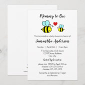Mama Bee - Baby Shower Uitnodiging (Voorkant / Achterkant)
