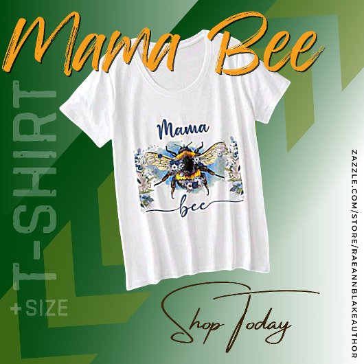 "Mama Bee" Dames T-Shirt Plus Size