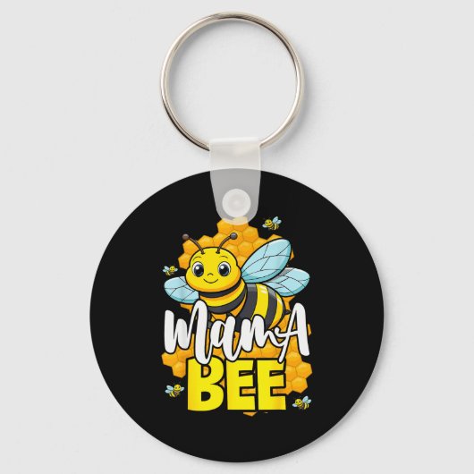 Mama Bee Family Bee First Bee Day Outfits Sleutelhanger (Voorkant)