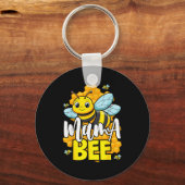 Mama Bee Family Bee First Bee Day Outfits Sleutelhanger (Voorkant)