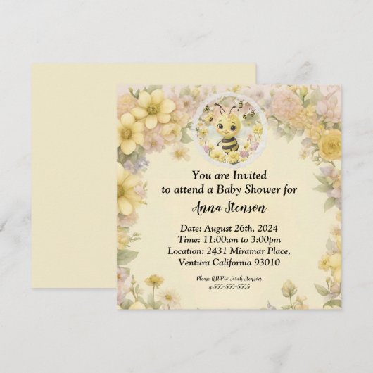 Mama Bee Kaart (Voorkant / Achterkant)