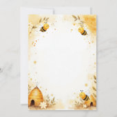 Mama Bee Zomer Bijenkorf Hommel Script Baby Shower Kaart (Achterkant)