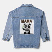 MAMA BEER 3 D ART GRAFISCH DOEL MOEDER WINTER DENIM JACKET (Achterkant)