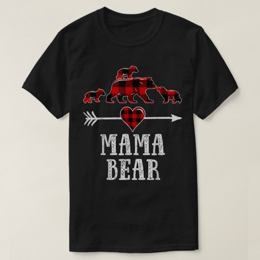 Mama Beer 3 Shirt, kerstmamma Beer Pset T-shirt (Design voorkant)