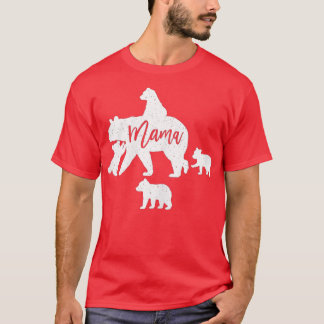 Mama Beer 4 Baby Cubs volgend op Riding op Bac T-shirt