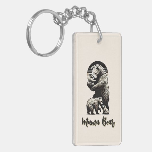Mama Beer Acryl Sleutelhanger (Voorkant Links)
