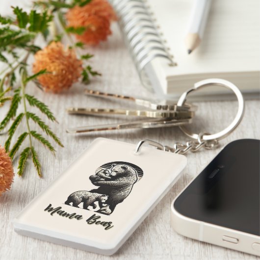 Mama Beer Acryl Sleutelhanger (Voorkant Rechts)