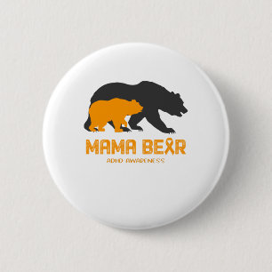 Mama Beer ADHD-bewustzijn Ronde Button 5,7 Cm