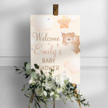 Mama Beer Animal Cub Baby shower Welkom