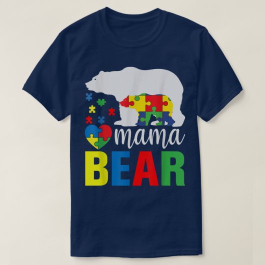 Mama Beer Autism Awareness T-shirt (Design voorkant)
