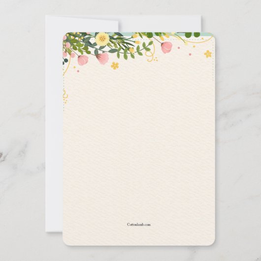 Mama Beer Baby Beer Douche Uitnodiging (Achterkant)