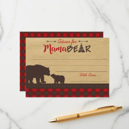 Mama Beer Baby shower Advies voor mama Kaarten