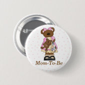 Mama Beer Baby shower Mama Pin Button (Voorkant /achterkant)