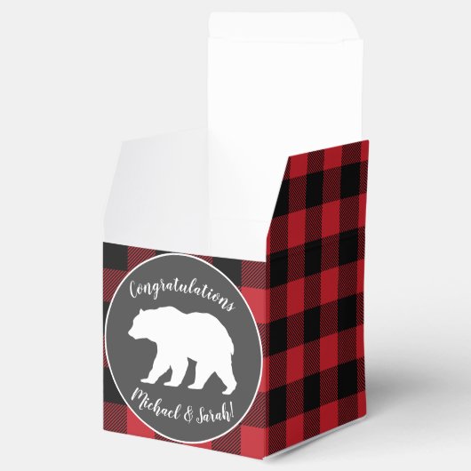 Mama Beer Baby shower Woodland Lodge Bedankdoosjes (Geopend)