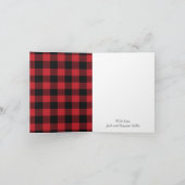 Mama Beer Baby shower Woodland Lodge Bedankkaart (Binnen)