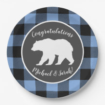 Mama Beer Baby shower Woodland Lodge Boy Blue