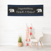 Mama Beer Baby shower Woodland Lodge Boy Blue Spandoek (Insitu)