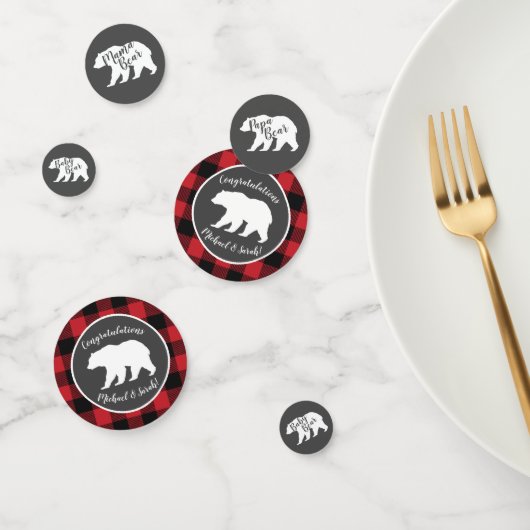 Mama Beer Baby shower Woodland Lodge Confetti (Groep)