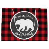 Mama Beer Baby shower Woodland Lodge Groot Cadeauzakje (Achterkant)