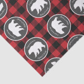 Mama Beer Baby shower Woodland Lodge Tissuepapier (Detail)