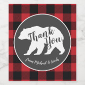 Mama Beer Baby shower Woodland Lodge Wijn Etiket (Enkel label)