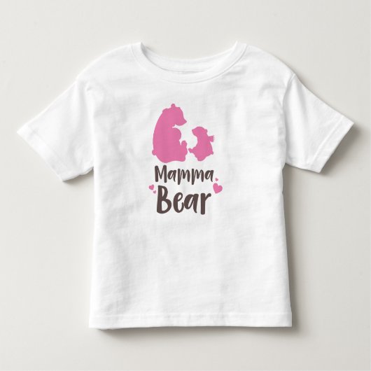 Mama Beer, Beer Cub, Cute Beer, Little Beer, Heart Kinder Shirts (Voorkant)