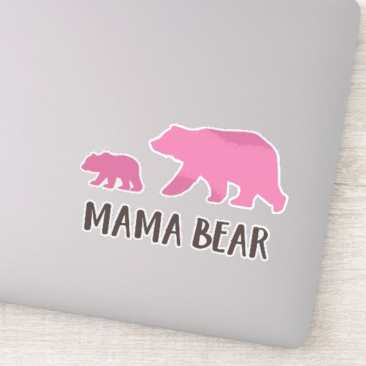 Mama Beer, Beer Cub, Cute Beer, Little Beer Sticker (Detail)