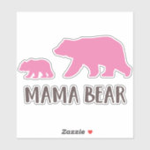Mama Beer, Beer Cub, Cute Beer, Little Beer Sticker (Vel)