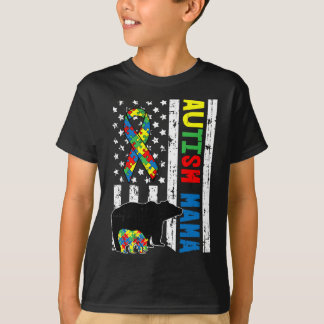 Mama Beer Bijpassende Familie Autisme Bewustzijn C T-shirt